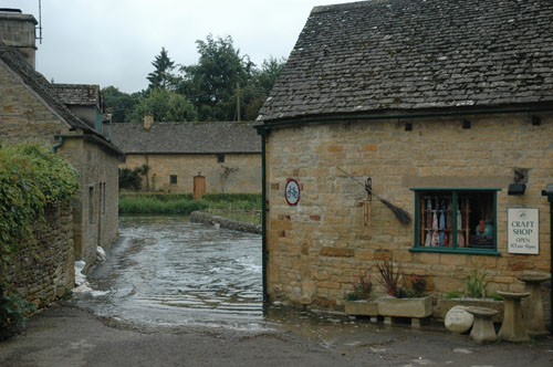 Flooding at the Lower Slaughter Mill