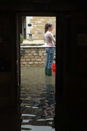 Floded Hotel in Lower Slaughter