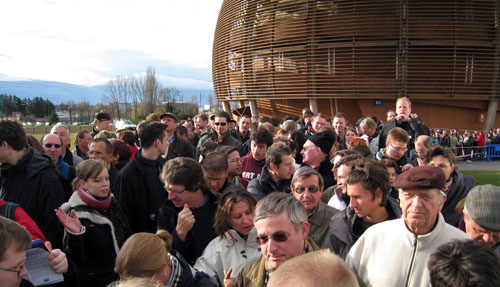 Queue for the LHC Tunnel