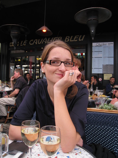 Sylvia in a Paris Cafe